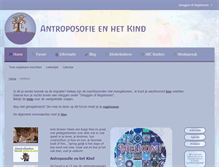 Tablet Screenshot of antroposofiekind.nl